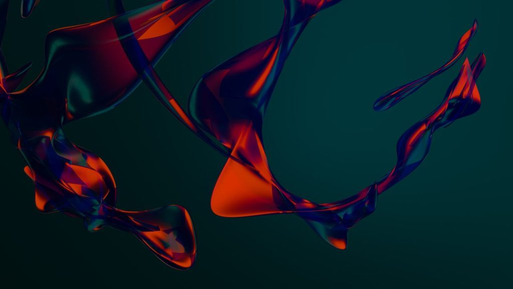 Crafting Captivating Headlines: Your awesome post title goes here Dynamic red and blue abstract shapes in fluid motion on a dark background, ideal for modern design.